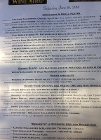 Sonoma Wine Shop La Bodega menu
